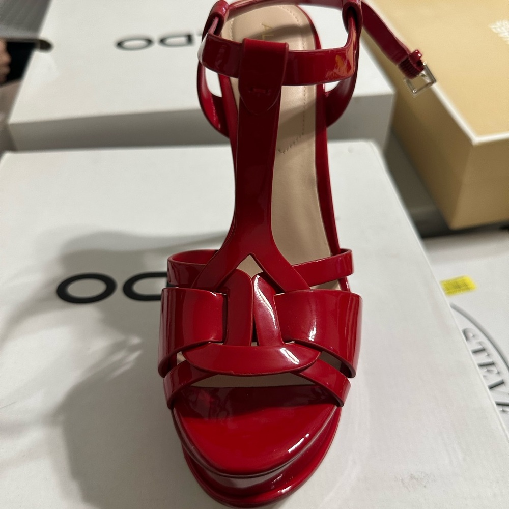 Aldo Women's Red Strappy Heels